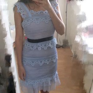 Self portrait blue dress NWOT