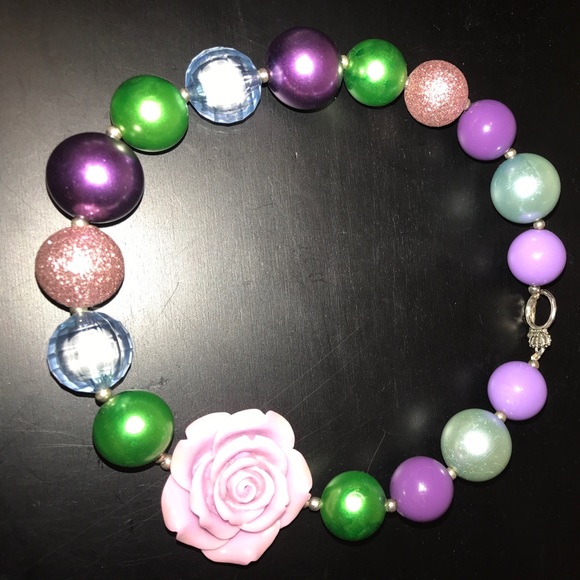 Girls Rose necklace - Picture 1 of 8