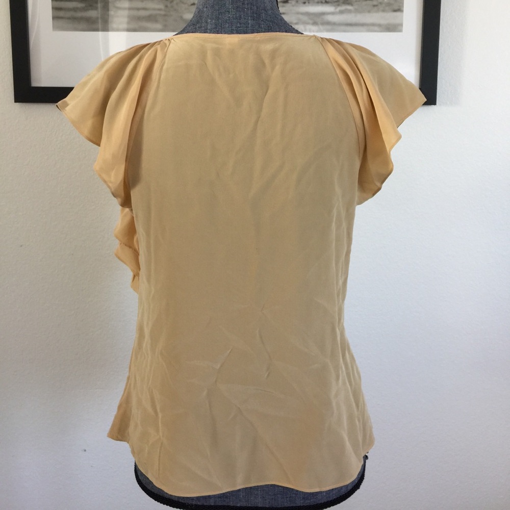 100% Silk Ruffled Blouse - Picture 2 of 2
