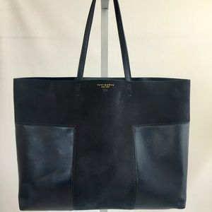 Tory Burch Block T Suede Tote