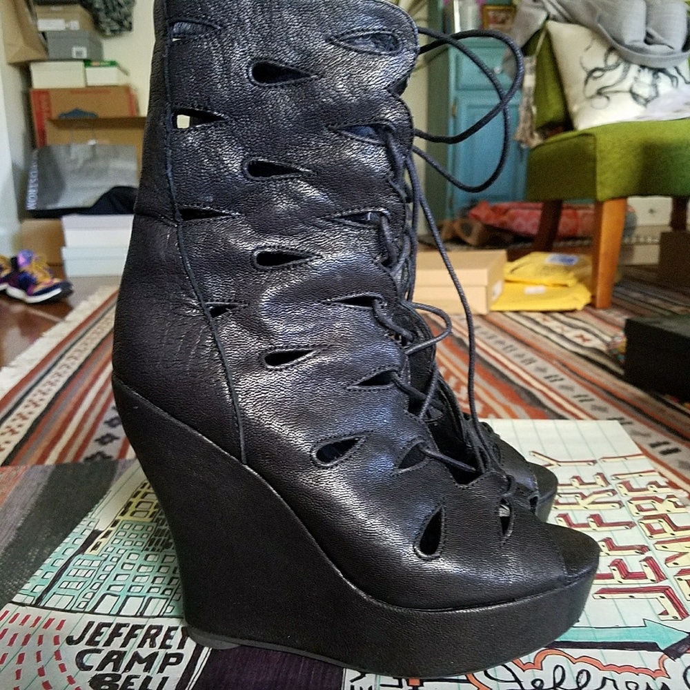 Jeffrey Campbell "Halotic" platform wedge