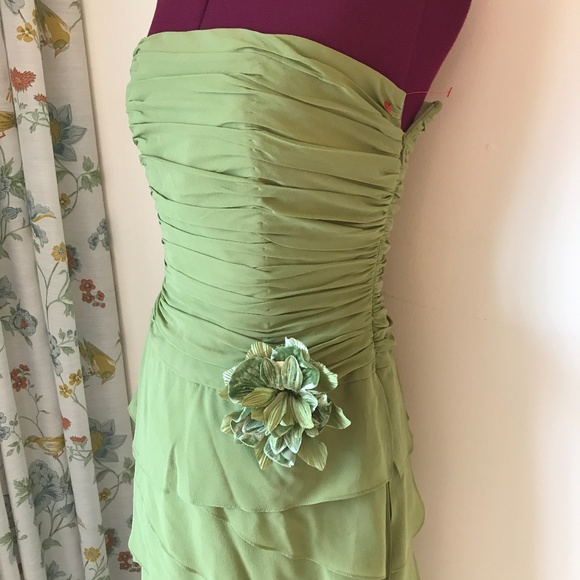 Vintage KAY UNGER NY Silk Strapless Evening Dress - Picture 8 of 8