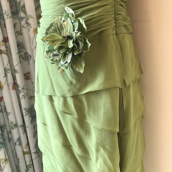 Vintage KAY UNGER NY Silk Strapless Evening Dress - Picture 7 of 8