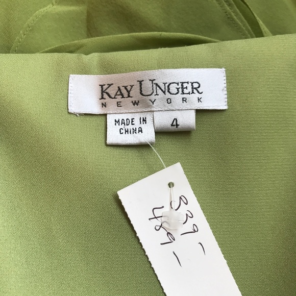 Vintage KAY UNGER NY Silk Strapless Evening Dress - Picture 6 of 8