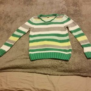 Stripe sweater.