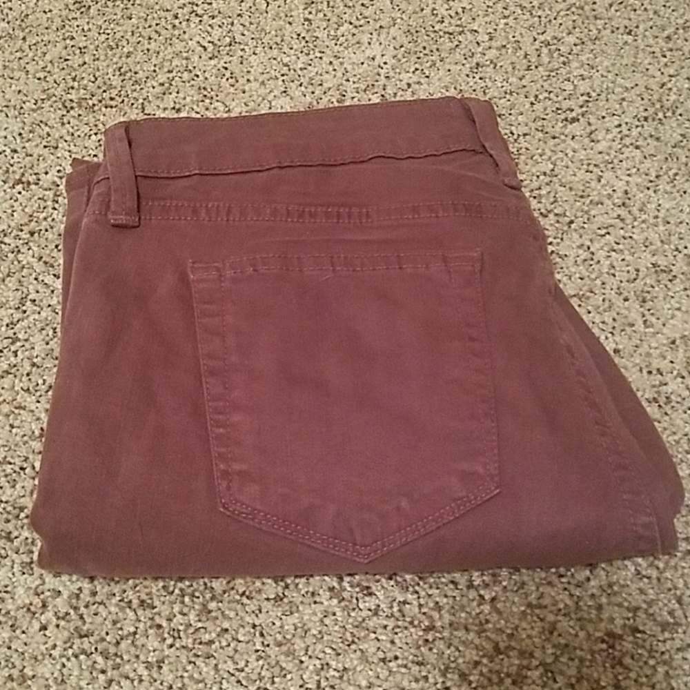 Justblack burgundy skinny jeans