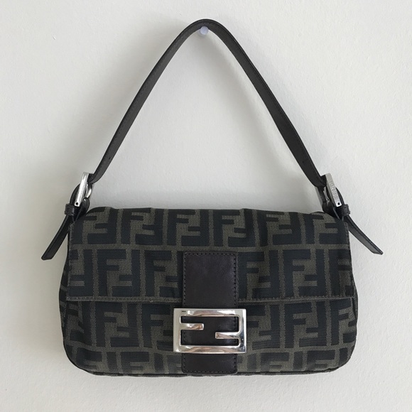 Fendi Handbags - Authentic Fendi Baguette Zucca Shoulder Bag Purse