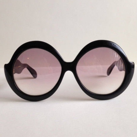 SOLD 70's Vintage Sudan Ultra Black Sunglasses Mod - Picture 1 of 5