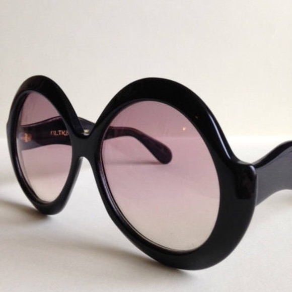 SOLD 70's Vintage Sudan Ultra Black Sunglasses Mod - Picture 2 of 5