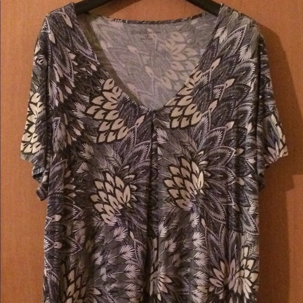 Croft and Barrow sz 2X short sleeve top