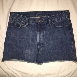 cut off jean skirt (free people!)