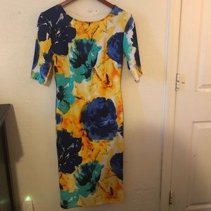 Floral print dress