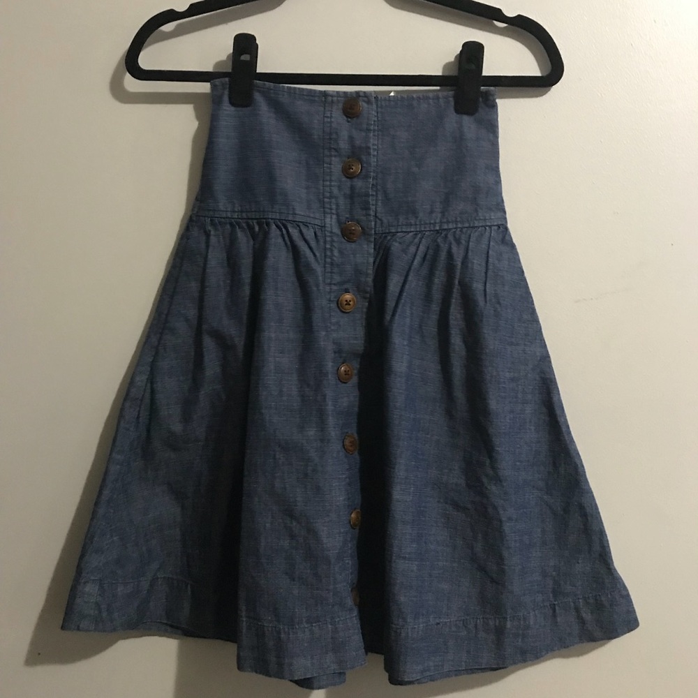 Jean/blue high waisted skirt! NEVER WORN 😍😍