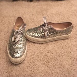 Kate spade glitter keds