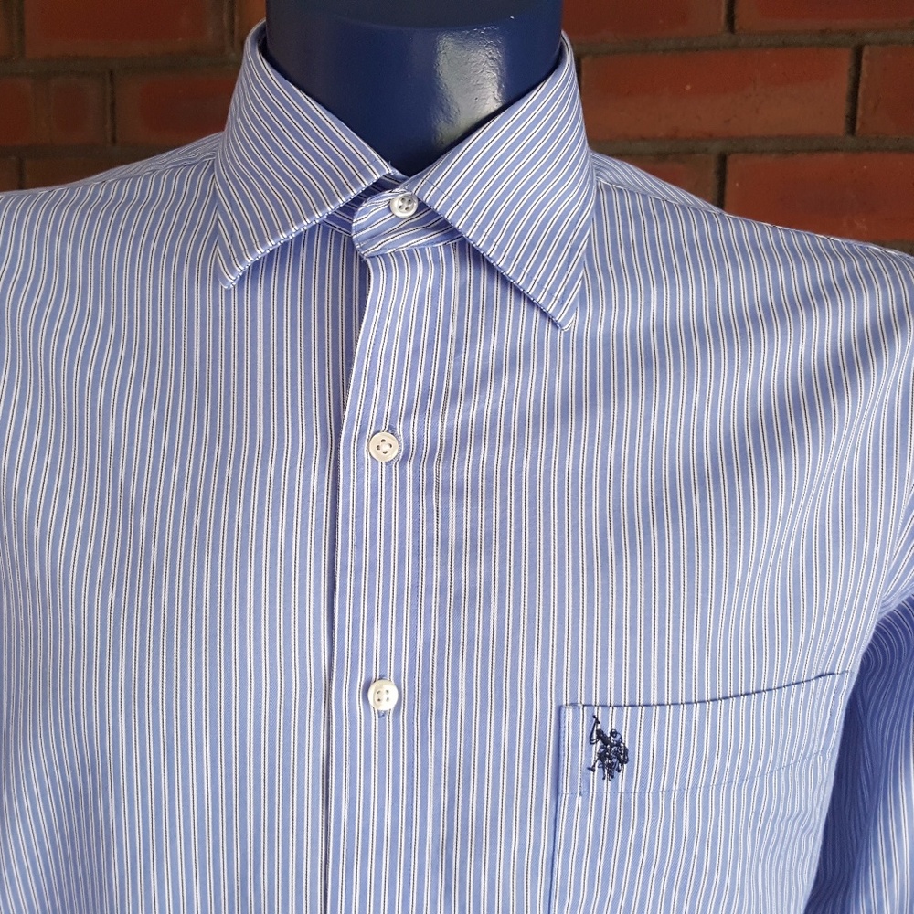U.S POLO ASSN. MEN'S BUTTON DOWN DRESS SHIRT.