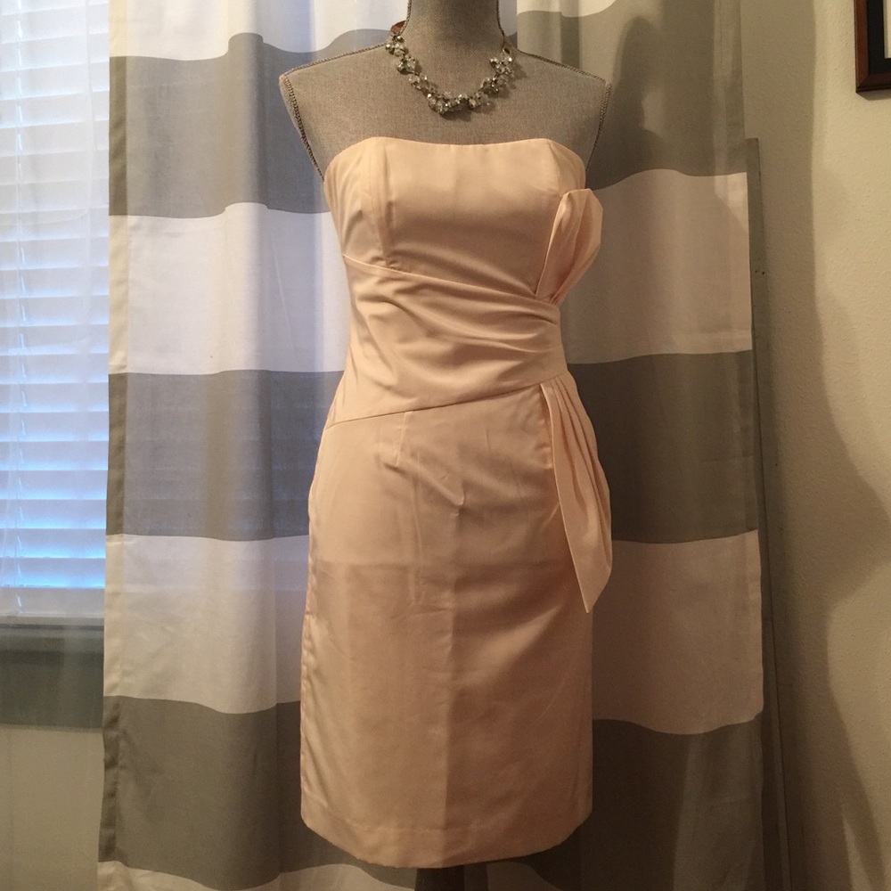 BCBG Peachy strapless dress