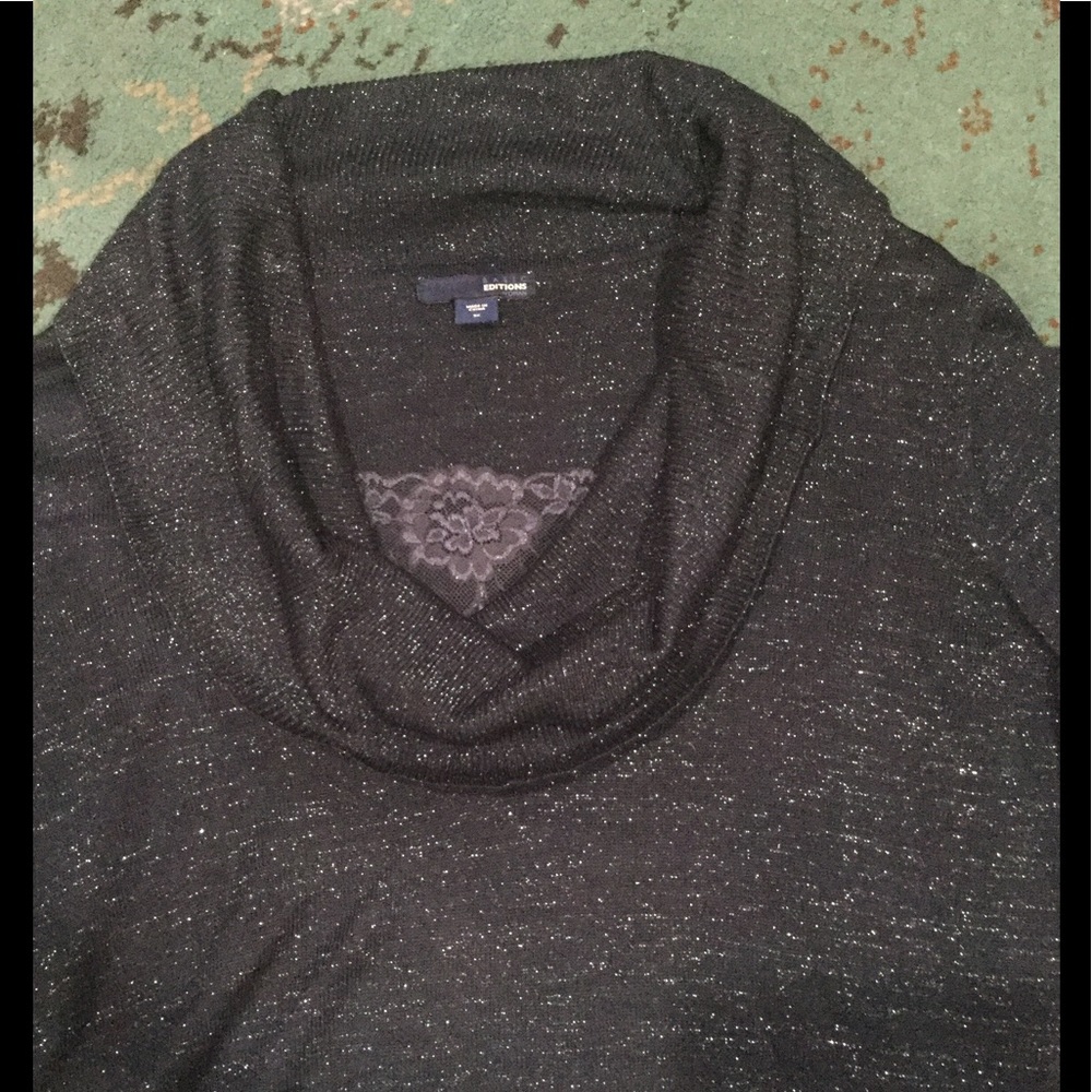 Navy blue plus size sweater