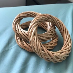 Wicker bracelets (set of 3)