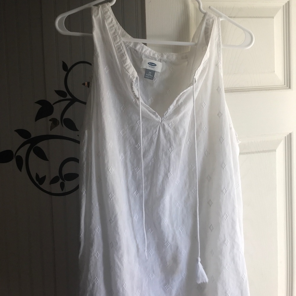 White Old Navy shirt :)