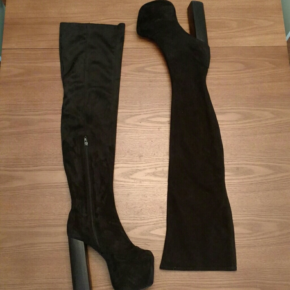JEFFREY CAMPBELL Bad Girl Thigh High Boots - Picture 4 of 8