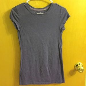 Purple Scoop Neck Tee