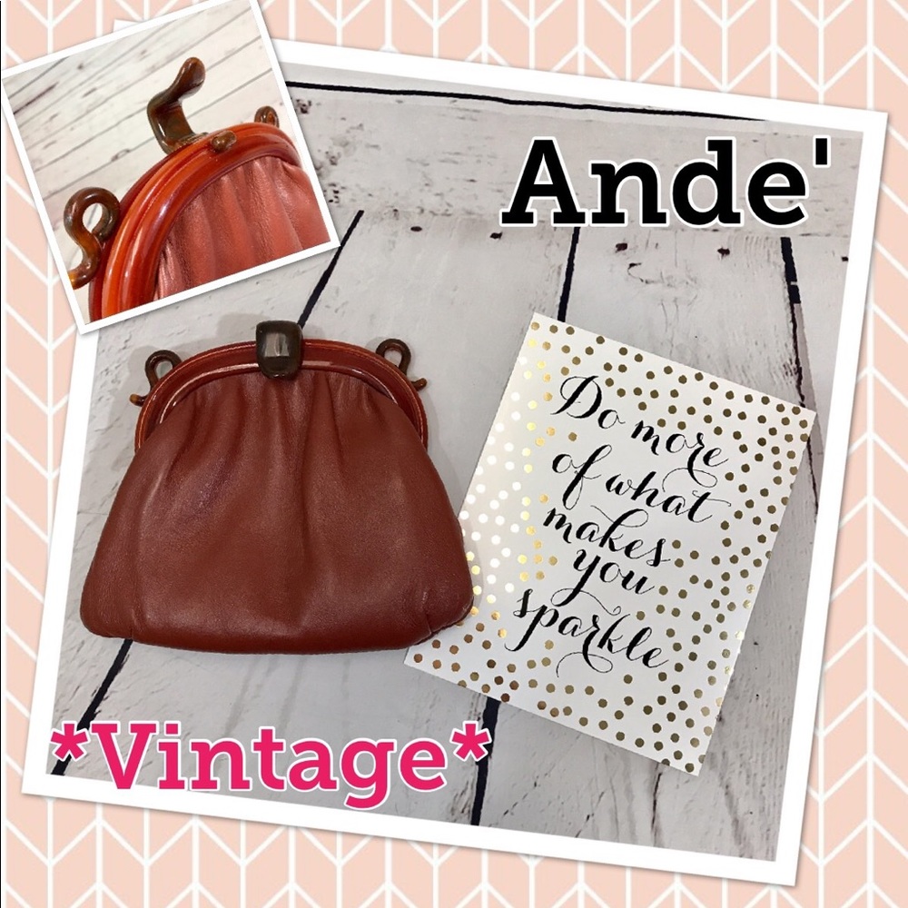 Ande Vintage brown leather handbag