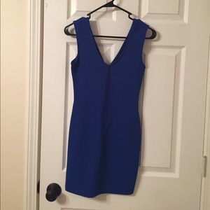 Royal blue mini dress; worn once!