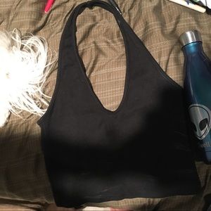 brandy Melville black halter top