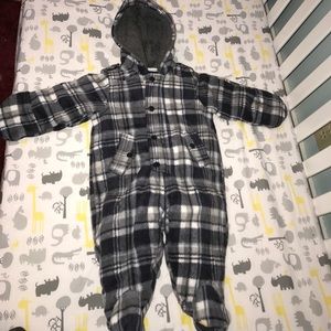 Super warm down fleece bunting snow suit