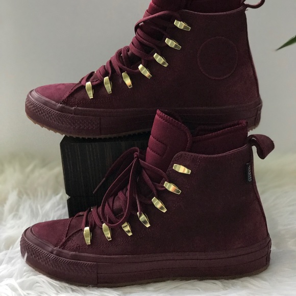 Converse Ctas || Boot HI Deep Burgundi Women’s - Picture 7 of 10