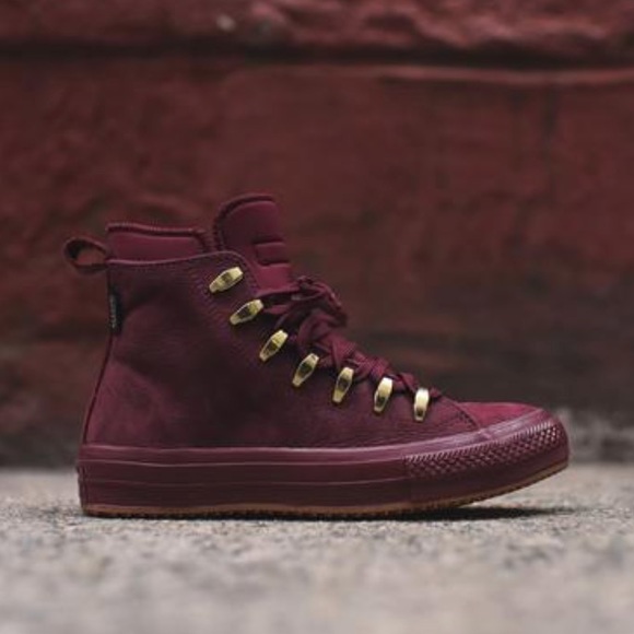 Converse Ctas || Boot HI Deep Burgundi Women’s - Picture 2 of 10