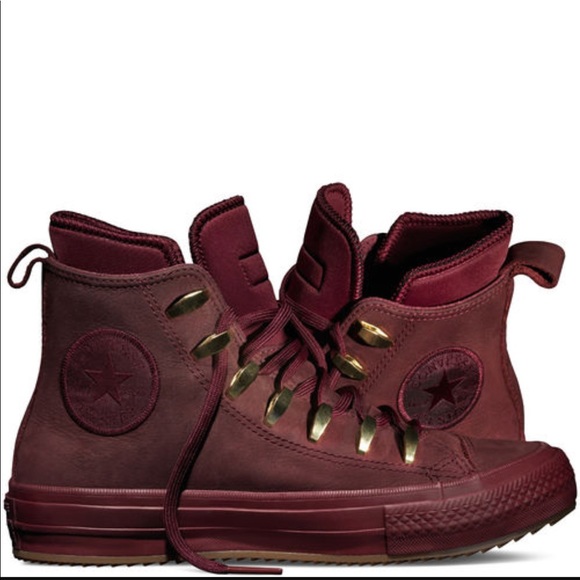 Converse Ctas || Boot HI Deep Burgundi Women’s - Picture 5 of 10