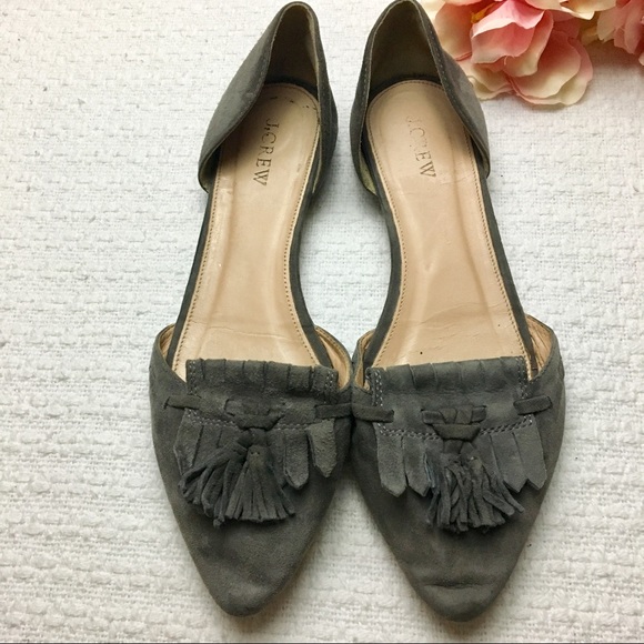 J.Crew Suede d'Orsay loafer flats - Picture 2 of 5
