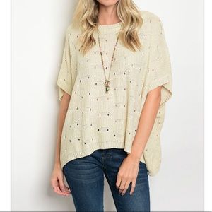 🎉FINAL SALE🎉✨Ivory Knit Top✨
