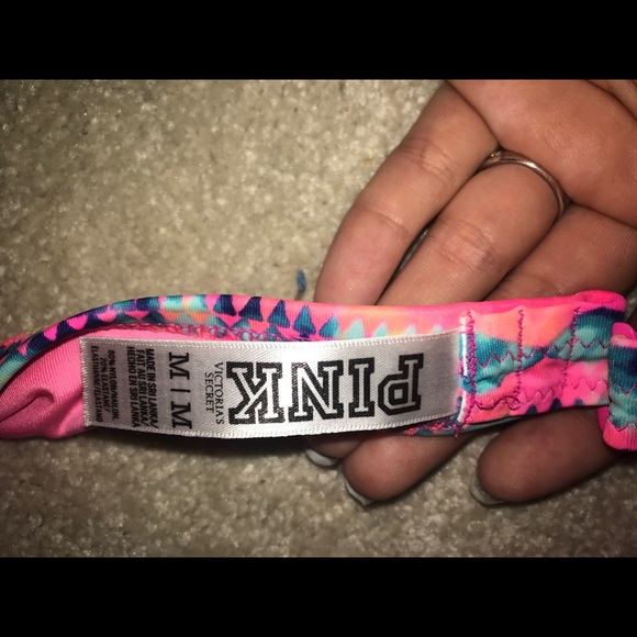 PINK strapless bedazzled  Aztec bandeau 😍🔥 - Picture 3 of 3