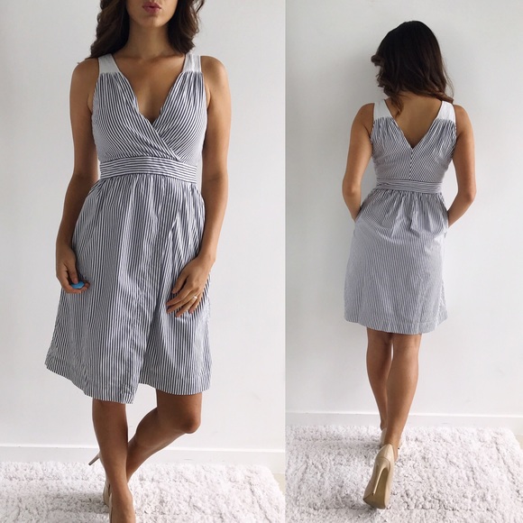 Banana Republic Dresses & Skirts - Banana Republic Striped Crossover Dress
