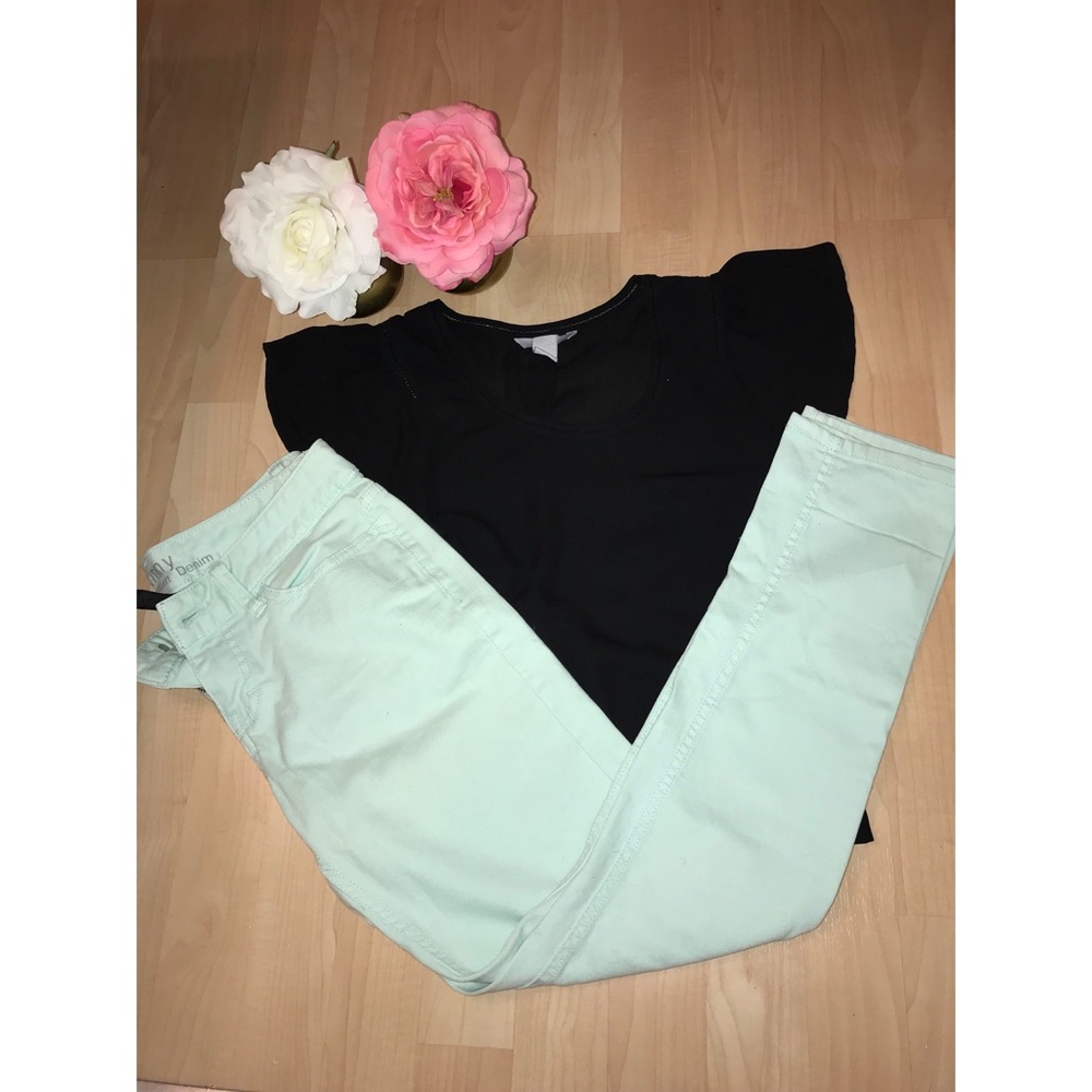 Mint Green Skinny Jeans