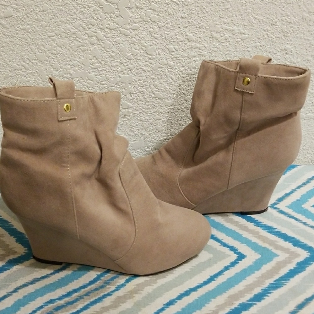 Tan ankle boots