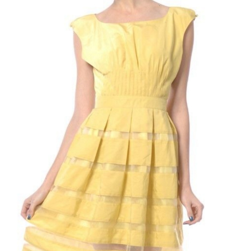 Yellow A Line Dress