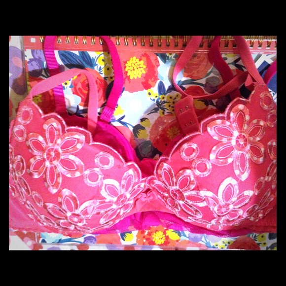 ❤️2 Aerie pink lace balconette  bra bundle - Picture 3 of 8