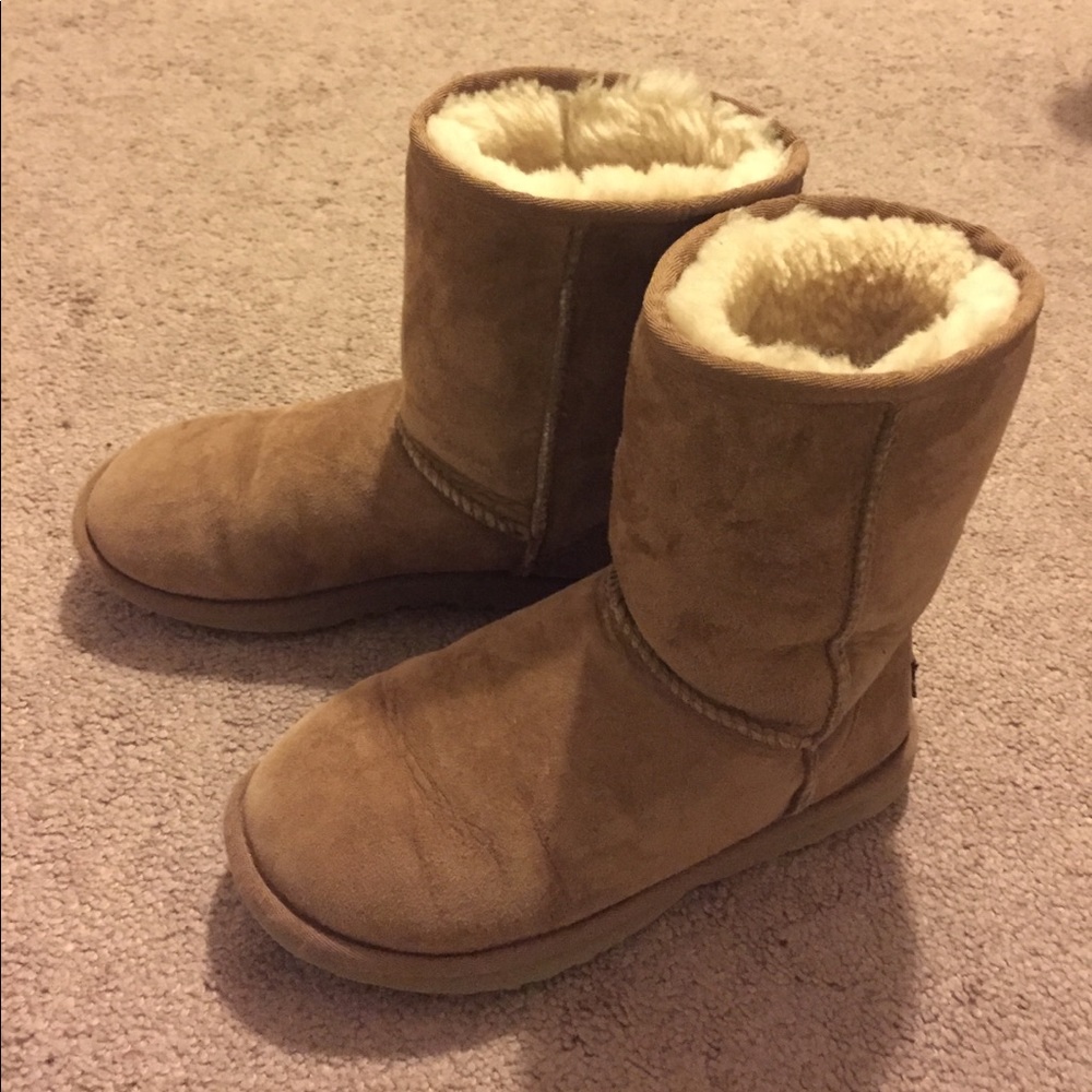 Tan Classic UGG fur boots