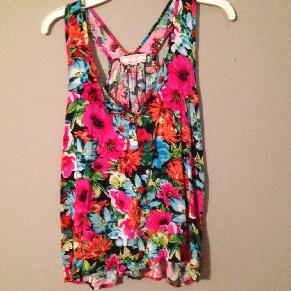 Vibrant Floral Racerback