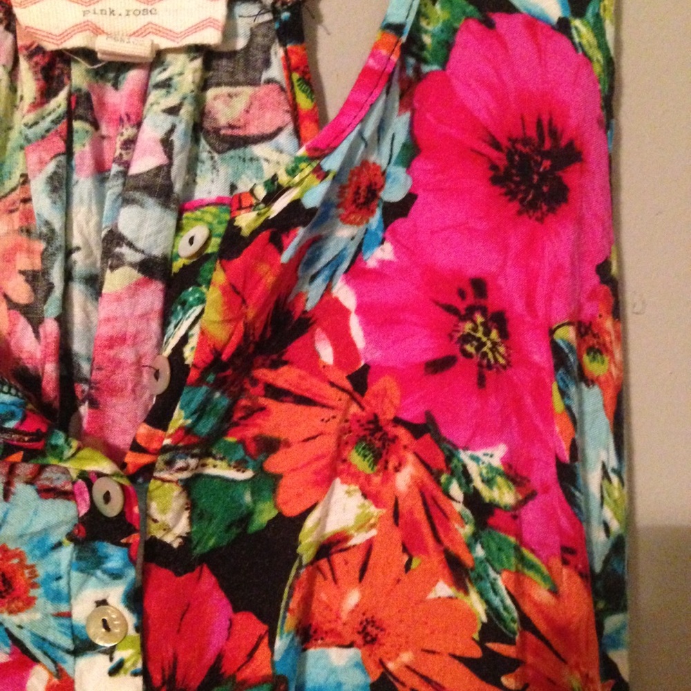 Vibrant Floral Racerback - Picture 2 of 4