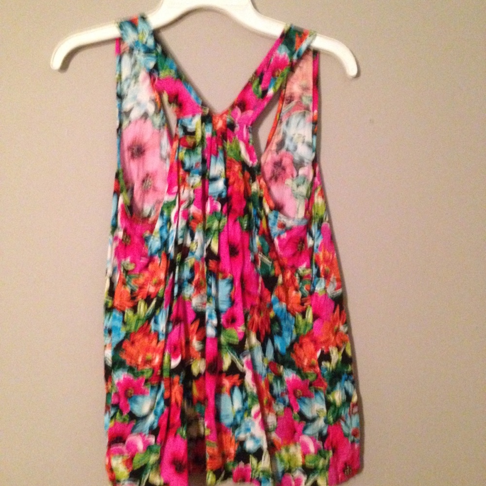 Vibrant Floral Racerback - Picture 3 of 4