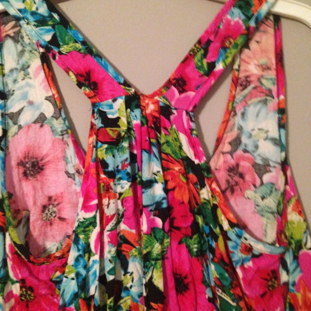 Vibrant Floral Racerback - Picture 4 of 4