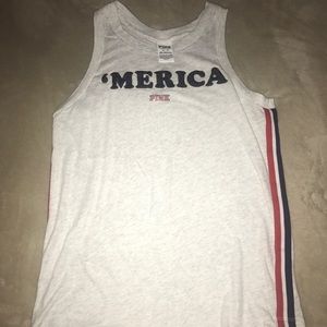 LOWEST Victoria's Secret Merica tank top