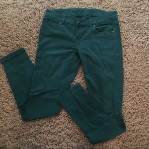 Teal jeggings