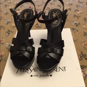 Saint Laurent short matte black tributes size 38
