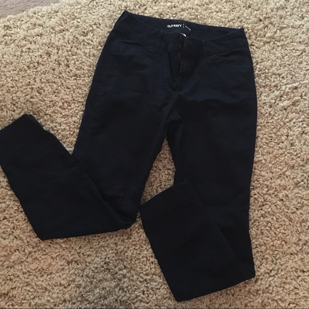 Navy colored pixie pants from old navy