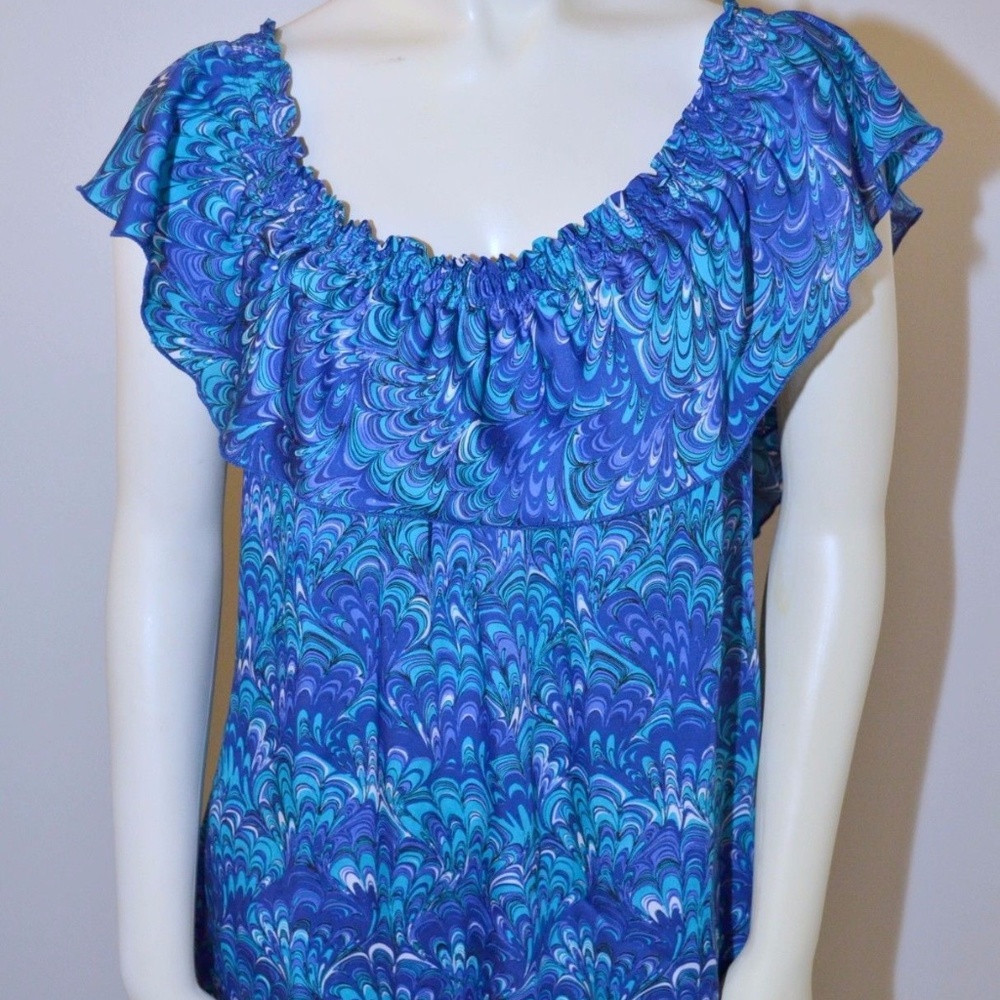 Medium Large MICHAEL KORS Blue Off Shoulder